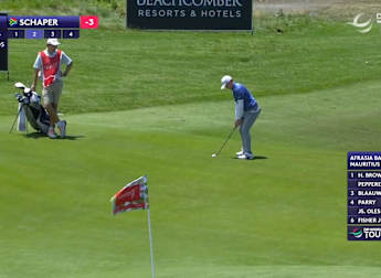 Schaper shows good touch around the green