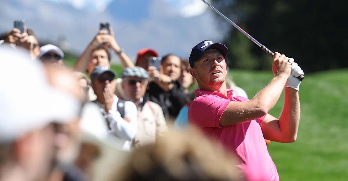Matt Wallace braves the elements to lead by four at Crans Montana ...