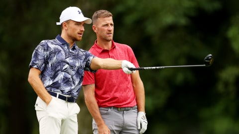 Aston Villa's Matty Cash and ex-Premier League player Ryan Taylor