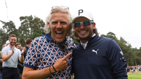 Ewen Ferguson is photographed alongside Jimmy Bullard