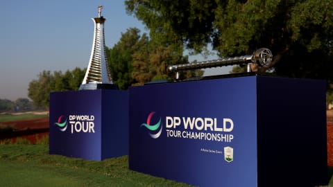 The DP World Tour Championship trophy