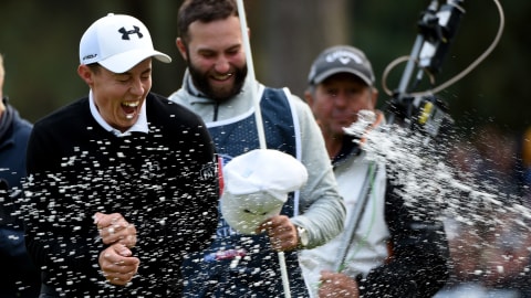 Matt Fitzpatrick's maiden victory on Tour came in October 2015 at Woburn