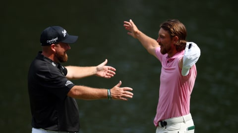 Two Team Europe Ryder Cup stars enjoying the Augusta experience