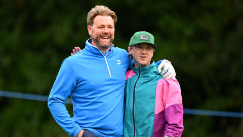 Brian McFadden and Tom Felton