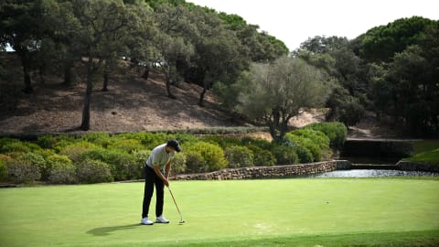 Rasmus Højgaard puts on the 7th