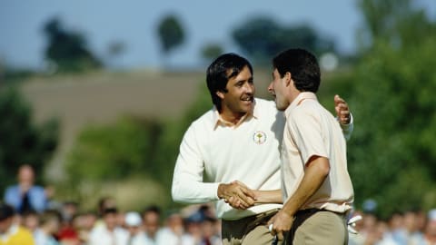 Seve Ballesteros and Jose Maria Olazabal