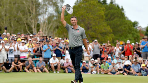 Adam Scott after triumphing in the Australian PGA Championship