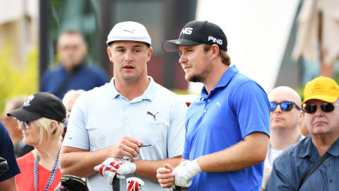 Bryson DeChambeau and Eddie Pepperell ahead of their final round