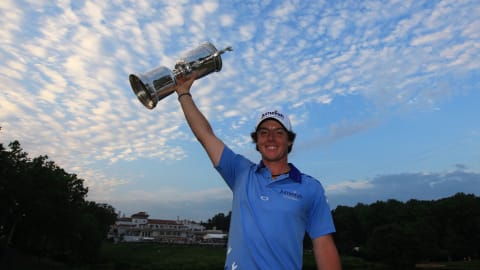 Rory McIlroy wins his first Major, the U.S. Open, by eight shots in 2011