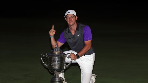 Rory McIlroy wins the US PGA Championship for a second time in 2014