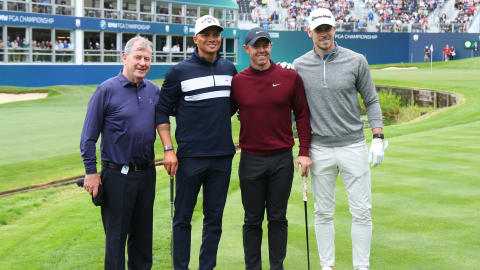 JP McManus, Jermaine Jenas, Rory McIlroy and Gareth Bale