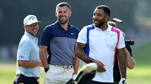 Alex Noren was joined by former footballers Ben Foster and Troy Deeney
