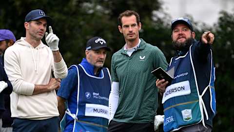 Enjoying retirement - James Anderson and Andy Murray
