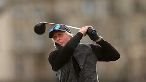 Hollywood superstar Michael Douglas was lighting up the links at 80
