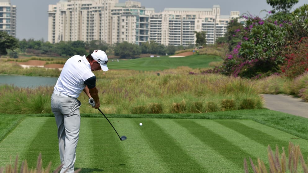 Brett Rumford during the Hero Indian Open