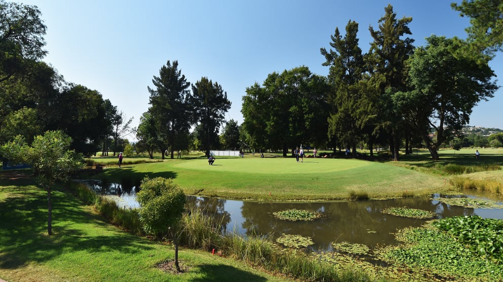 The eighth hole at Pretoria Country Club