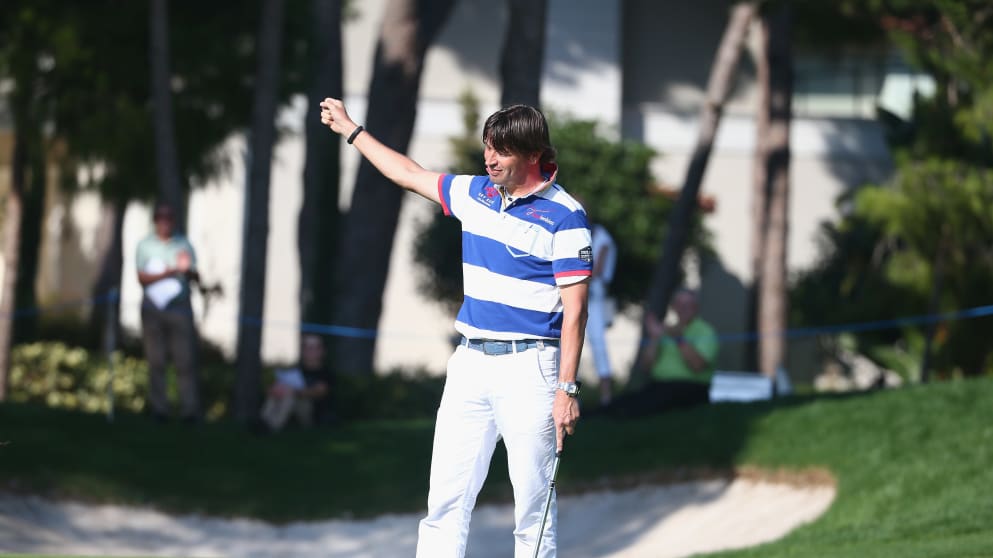 Robert-Jan Derksen birdies his final hole of competition