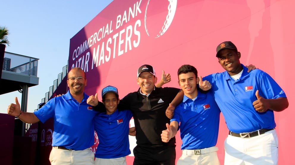 Sergio Garcia after the 2015 Commercial Bank Qatar Masters Challenge Match