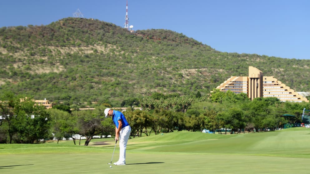 Sam Brazel at the Nedbank Golf Challenge hosted by Gary Player