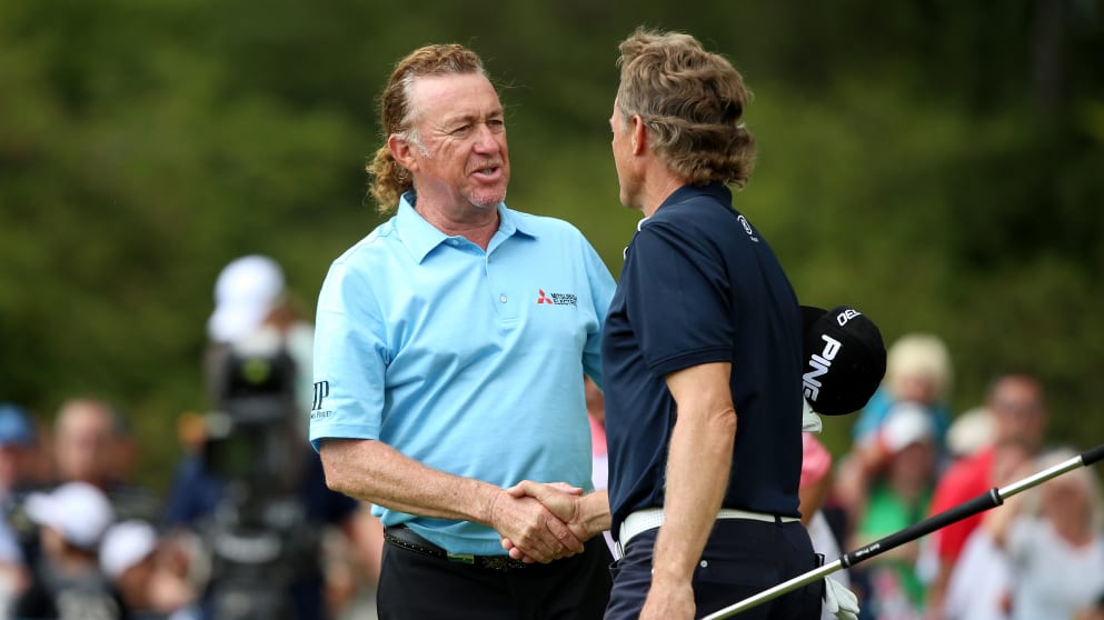 Miguel Angel Jimenez and Bernhard Langer