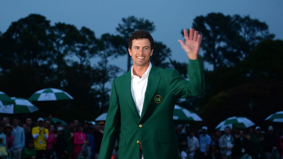 2013 Masters Champion Adam Scott in the Green Jacket
