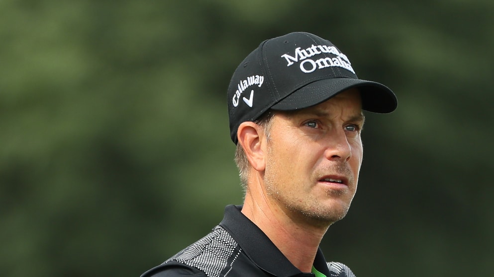 Henrik Stenson during his final round at Sheshan Golf Club