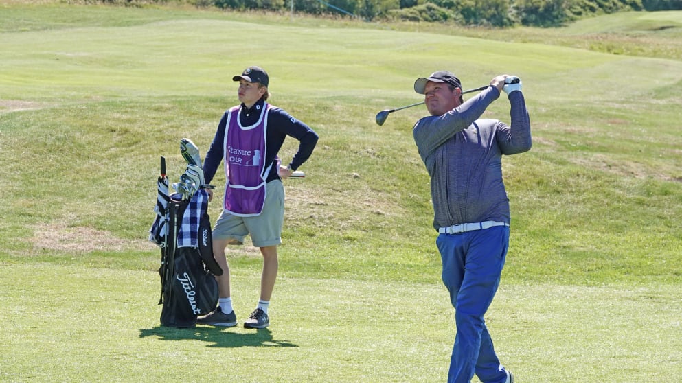Jarmo Sandelin during round one at Trevose