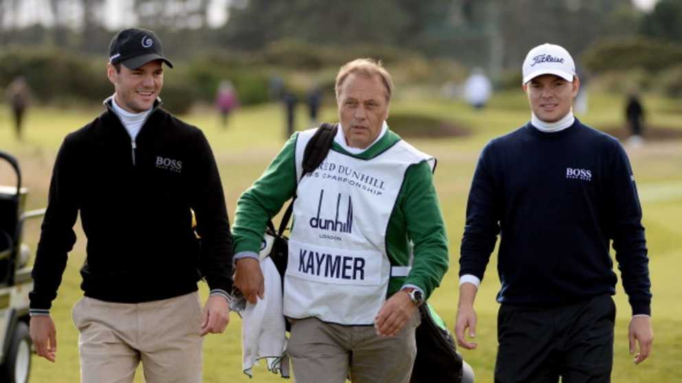 Martin Kaymer with his father and brother in the 2013 Alfred Dunhill Links Championship