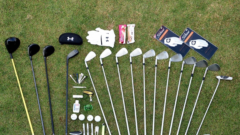 The bag, clubs and accessories of Matt Fitzpatrick