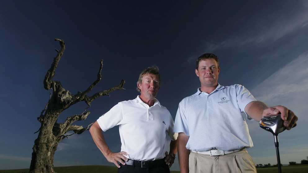 Mark Pilkington with his father John