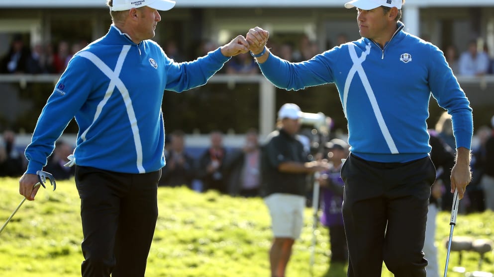 Jamie Donaldson and Lee Westwood