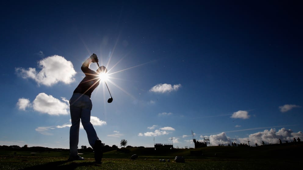 Some rare sunshine on the second day of the Portugal Masters at Oceanico Victoria Golf Course