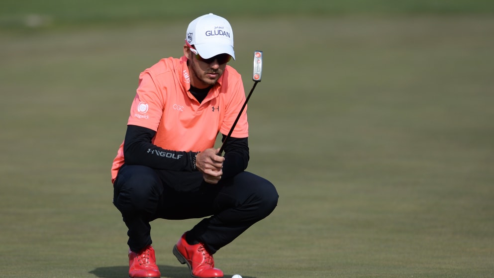 Benjamin Poke red shoes