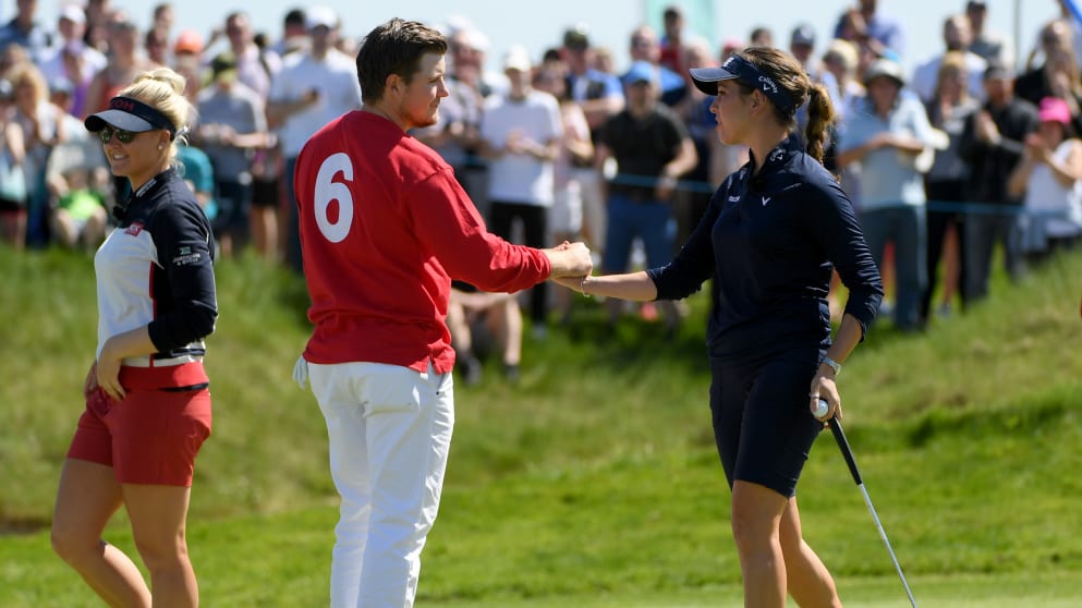 England's male and female teams compete at GolfSixes