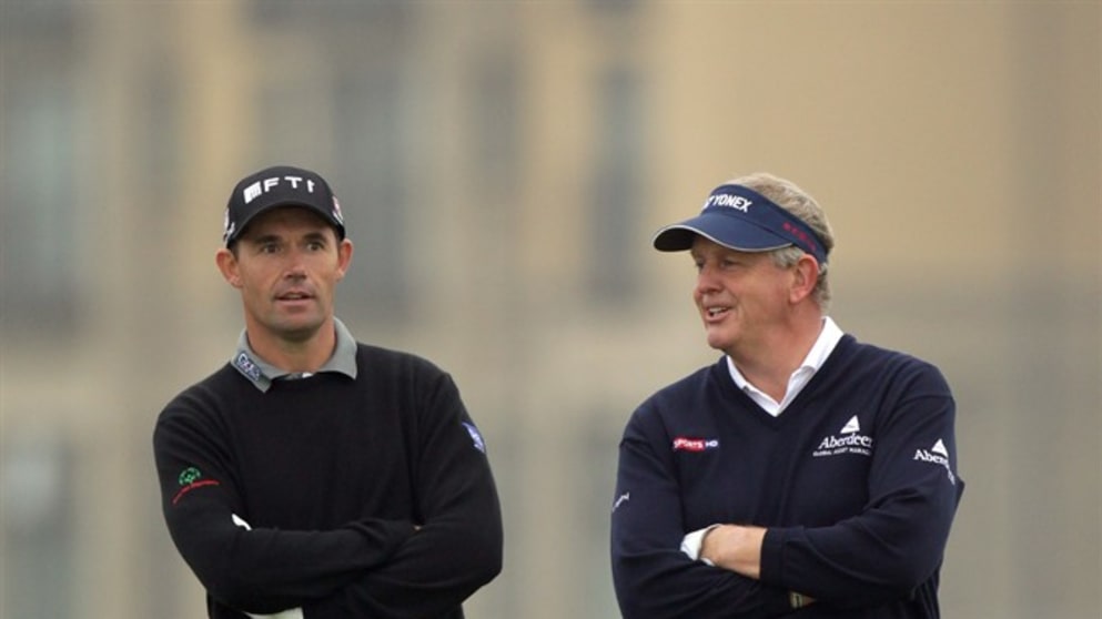 Padraig Harrington and Colin Montgomerie 