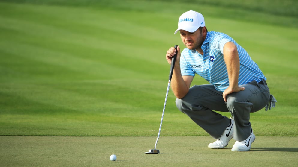 Richard Sterne during Day Three of the Abu Dhabi HSBC Golf Championship