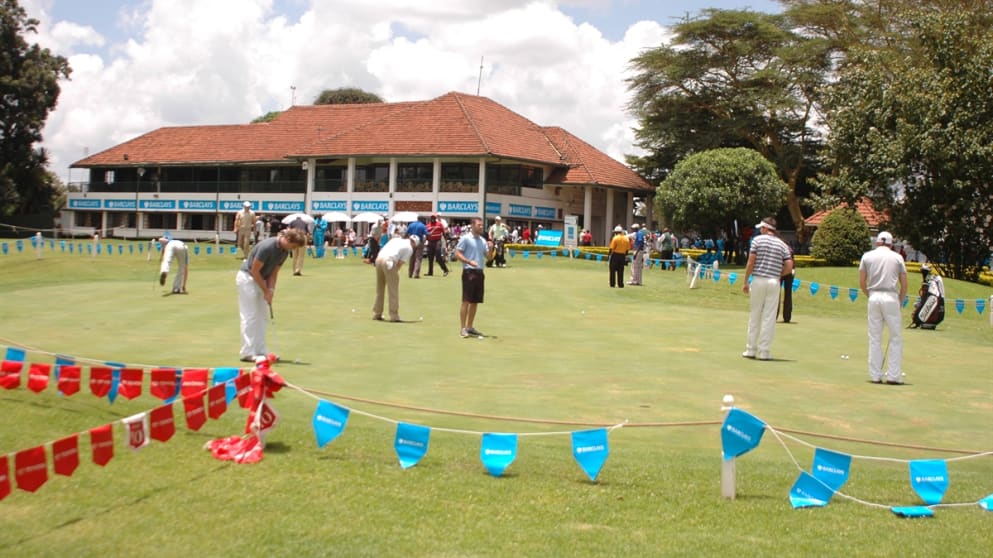 Practice green at Muthaiga GC