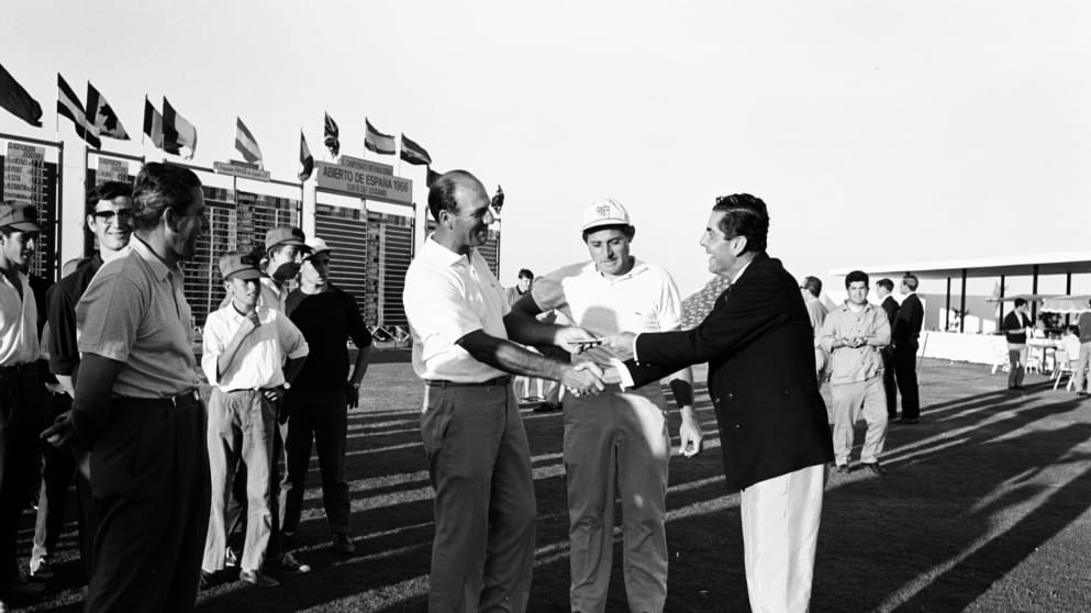 Roberto de Vicenzo winning the 1966 Open de España