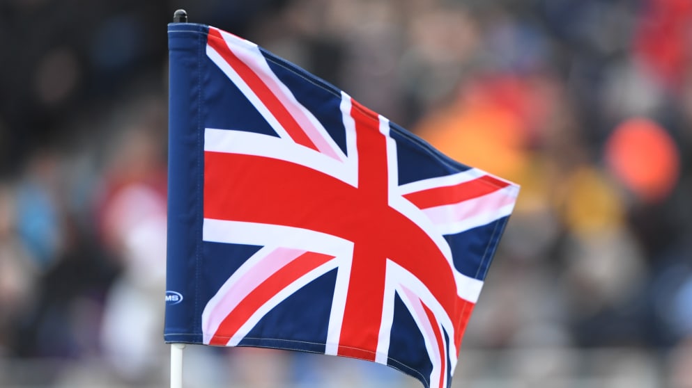 A flag at the British Masters