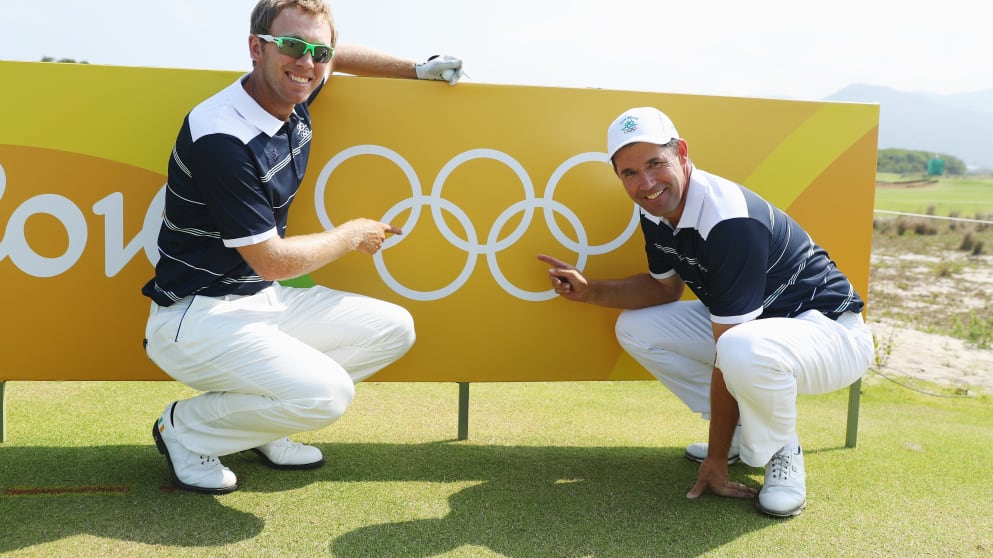 Seamus Power and Padraig Harrington