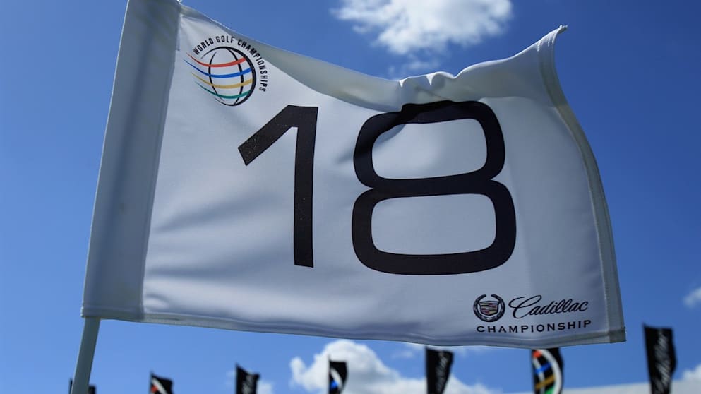 A WGC-Cadillac Championship flag