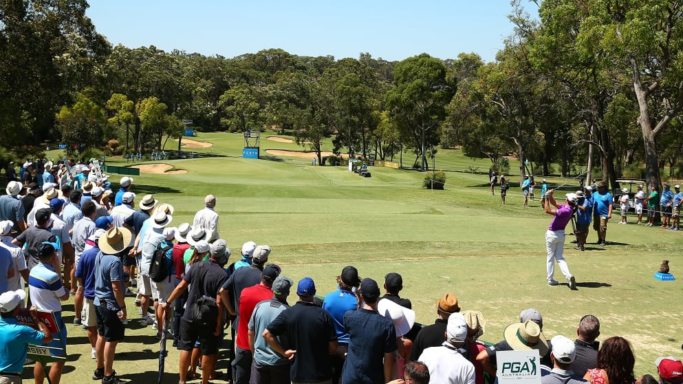 Brett Rumford at the ISPS HANDA World Super 6 Perth
