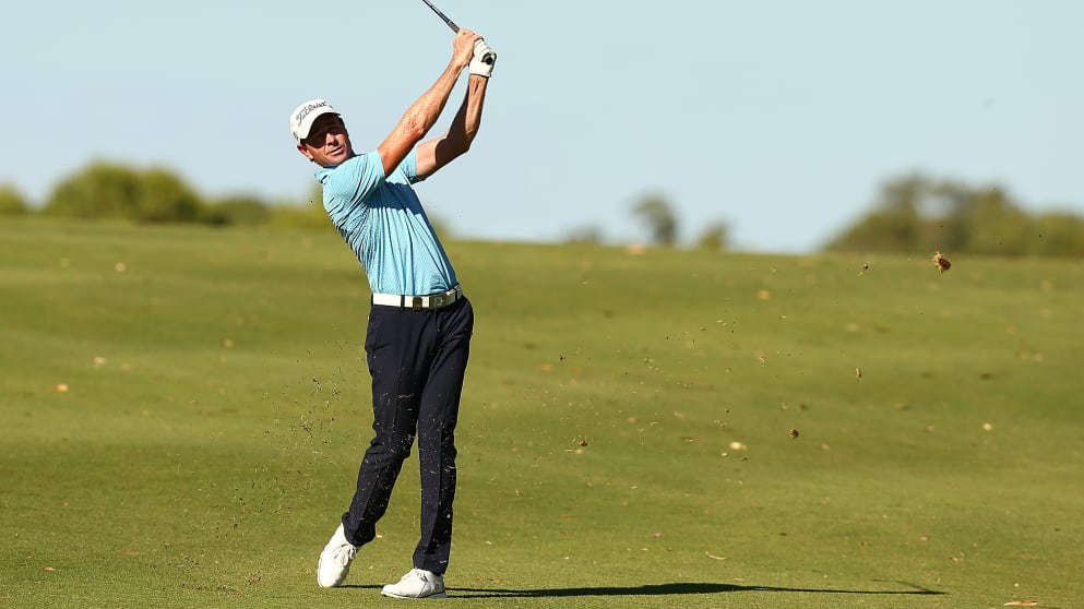 Brett Rumford at the ISPS HANDA World Super 6 Perth