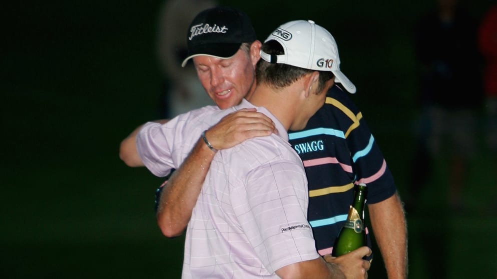James Kingston with Louis Oosthuizen