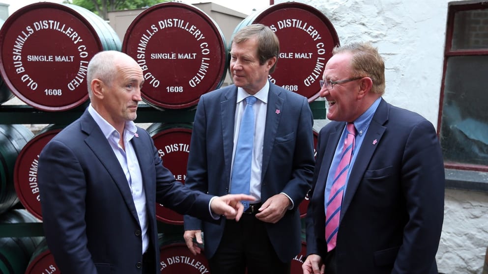 Barry McGuigan, George O'Grady and Richard Hills