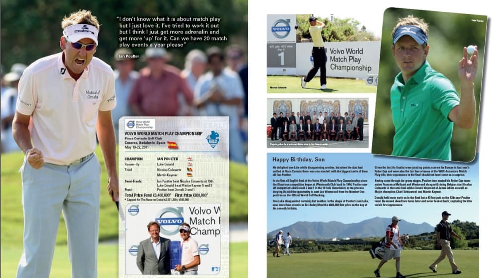 Ian Poulter beat Luke Donald in the final of last year's Volvo World Match Play Championship