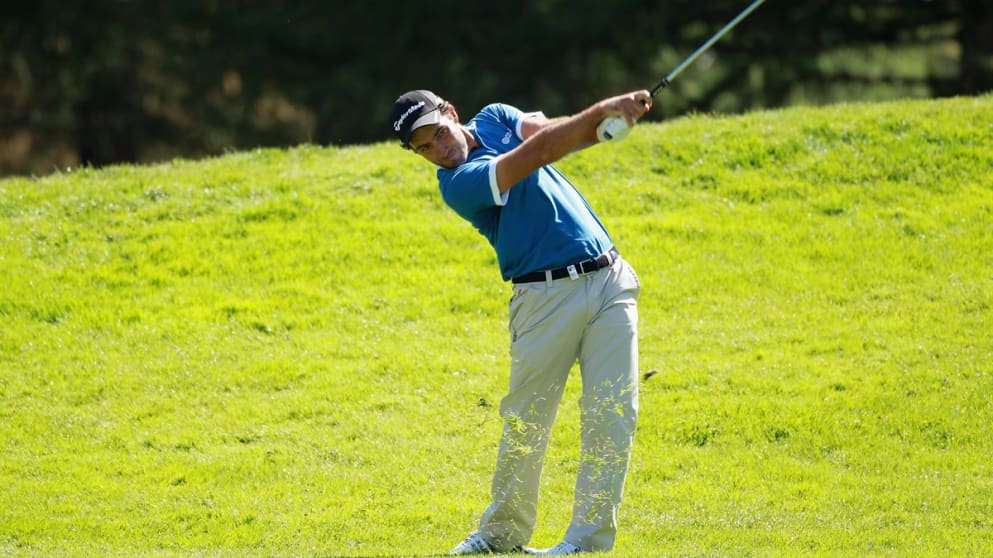 Edoardo Molinari plays the shot of the month for September