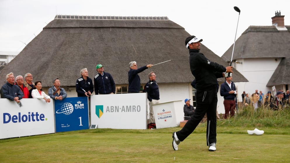 Lee Slattery - going well on Moving Day at the KLM Open