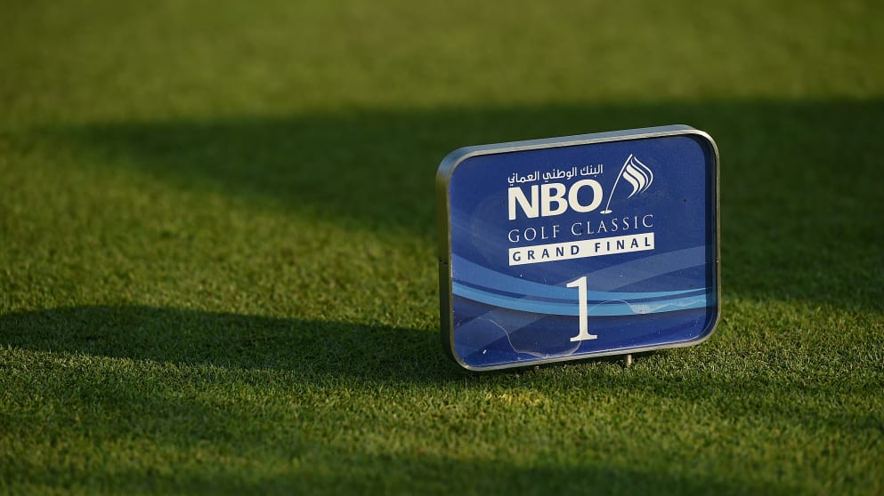 Tee marker at the NBO Golf Classic Grand Final