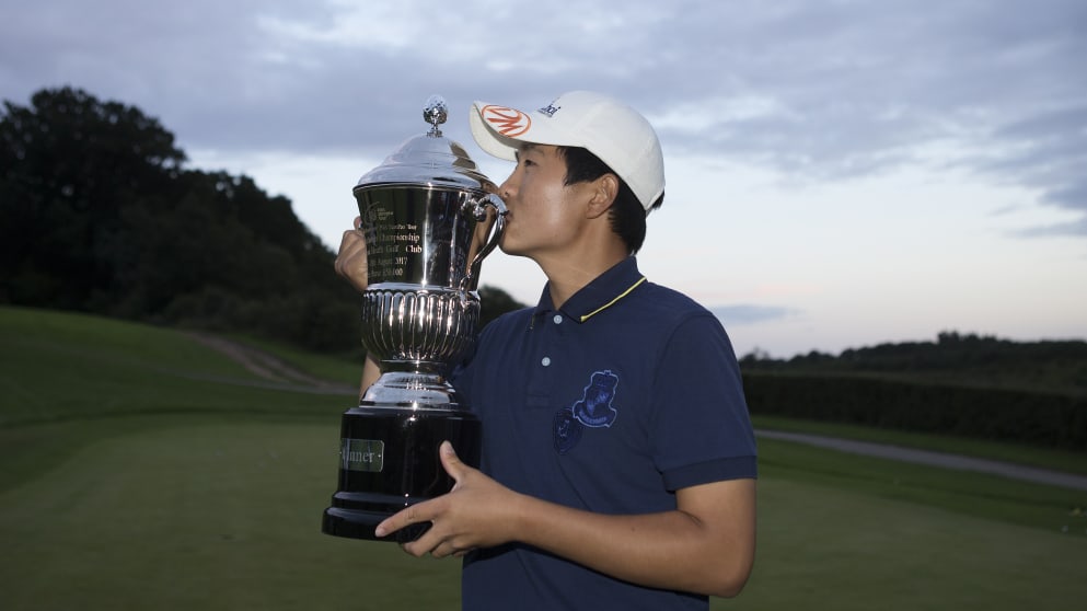 Minkyu Kim (credit HotelPanner.com PGA EuroPro Tour, Jamie McPhillimy)
